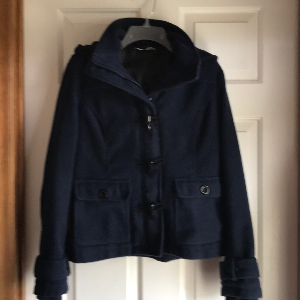 Navy blue coat by Black Poppy, Large